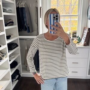 Pomander Place Striped Long Sleeve Top S